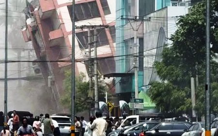 UN TERREMOTO DE MAGNITUD  7,7 SACUDIÓ A MYANMAR