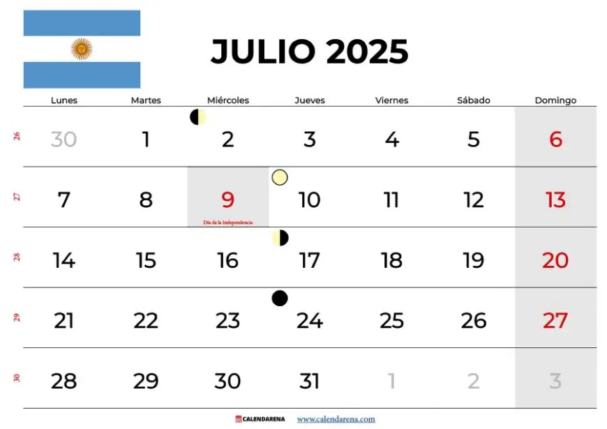 NO HABRÁ FIN DE SEMANA  A LARGO EL 9 DE JULIO