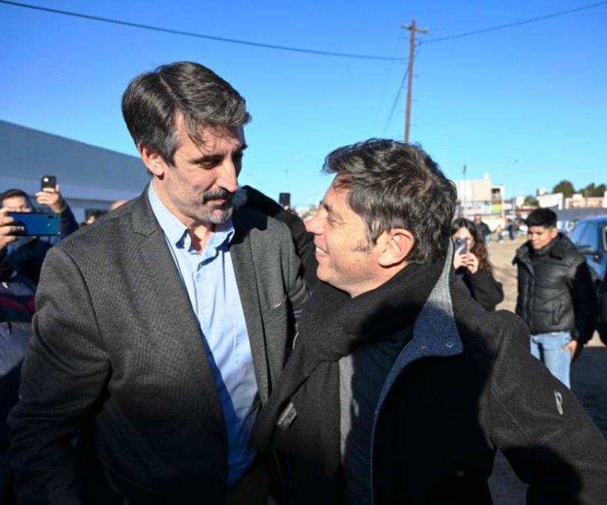 EN CAMPAÑA  KICILLOF  VISITÓ MIRAMAR