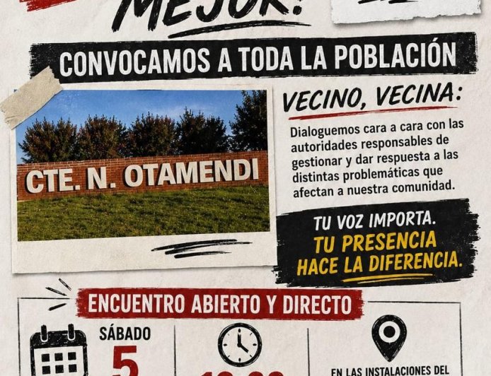 OTAMENDI VUELVE A MOVILIZARSE. Crece el malestar por “abandono municipal”